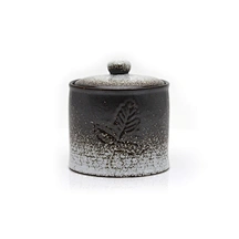 Rustic Kitchen Storage, Handcrafted Stoneware Jar, Vintage Farmhouse Decor